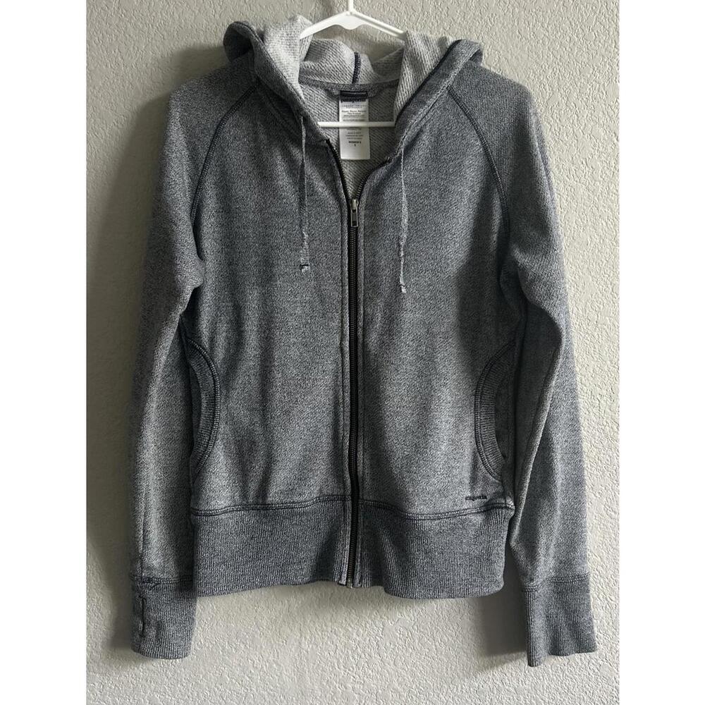 Patagonia Gray Full-Zip Hoodie Sweatshirt, Womens size small. - Picture 2 of 7